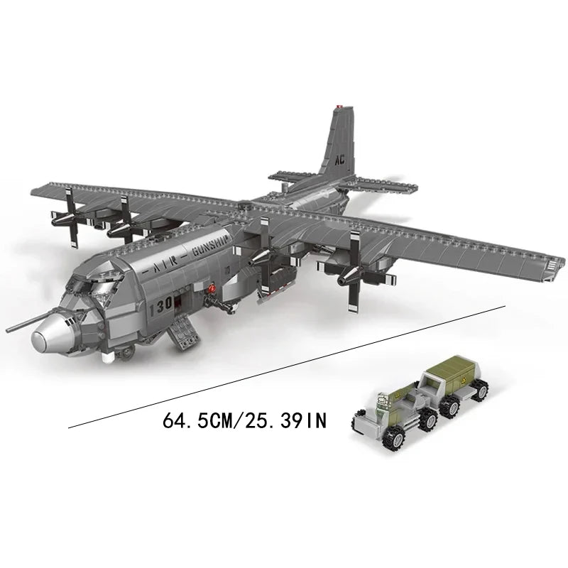961 TEILE WW2 A10 Warthog Flugzeug Kampfjet Bausteine Set Luftwaffe Flugzeug Modellbausätze Baustein Spielzeug Geschenke für Jugendliche und Erwachsene
