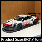 Mechanical Group Series 911 Sports Car Assembly Building Blocks Racing Car Model, a High-Difficulty Automotive Toy Gift for Boys - CADA BRICKS®