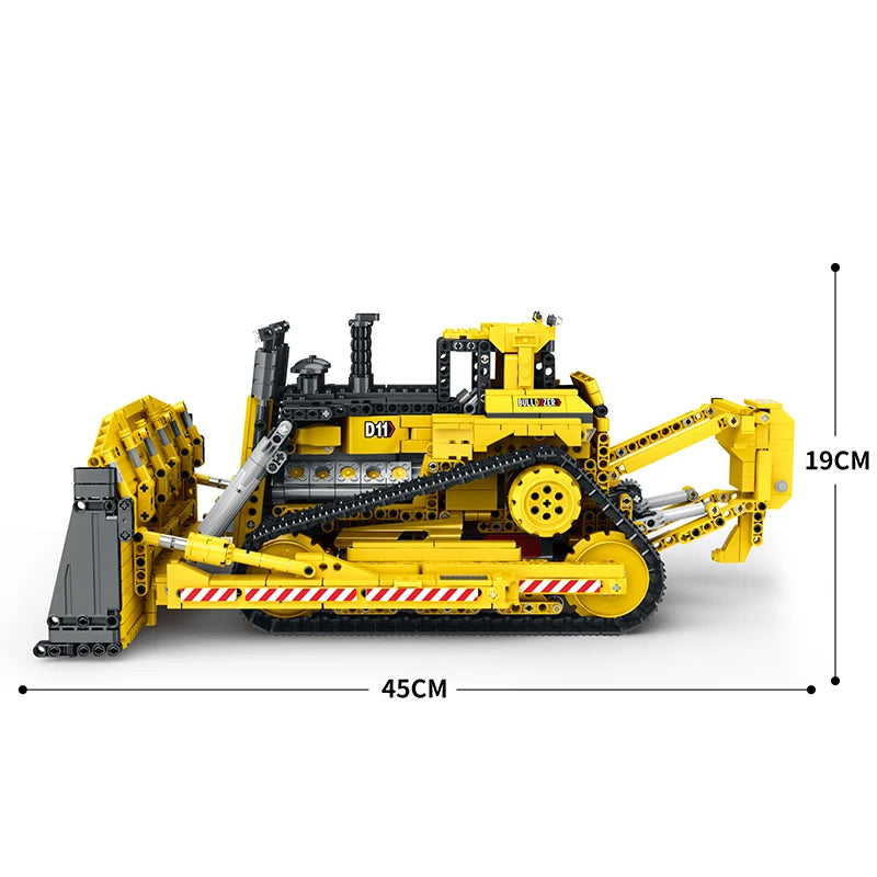Technical Car APP Remote Control Moter Power Mechanical Bulldozer Building Blocks Brick Engineering Truck Toys Kid Moc Set Gifts