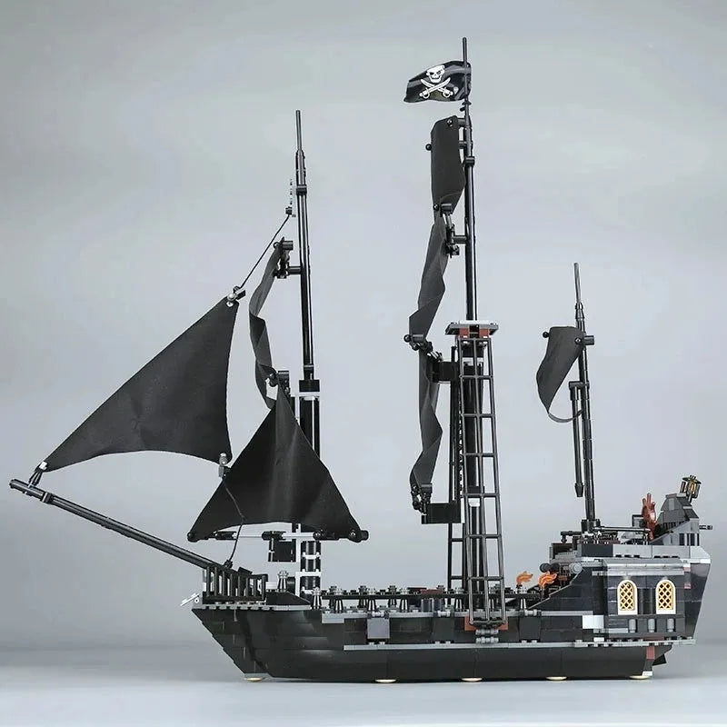 Pirates Of The Caribbeans Queen Anne Revenge Warship The Black Pearl 4195 4184 Ship Building Blocks Model Toys Bricks Kids Gifts - CADA BRICKS®