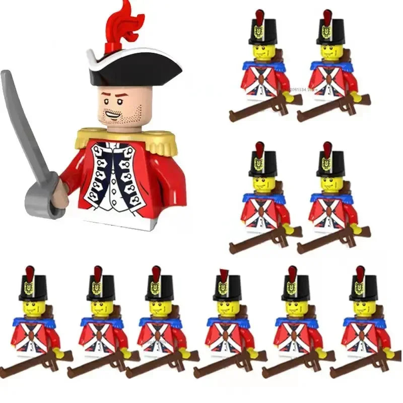 WW2 Mini Military Imperial Navy Soldier Building Blocks Caribbean Pirates Figures Bricks Educational Toys For Boy Christmas Gift