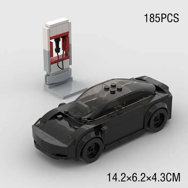 Electric Vehicle Model Car Bricks Expert Technical MOC Teslaed Model3 X S and Cybertruck Building Block Toys Best Birthday Gifts - CADA BRICKS®