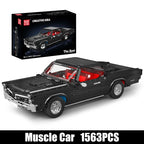 Mould King 1563 pieces 10199 Car Toys The MOC Muscle Car Building Block Assembly Oldtime Car Brick Set Children's gifts