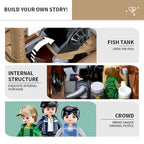 Fishing Boat Trawler Great White Shark Boat Building Blocks Pirate Ship Model Bricks Set With Mini Figures Kids DIY Toys Gifts