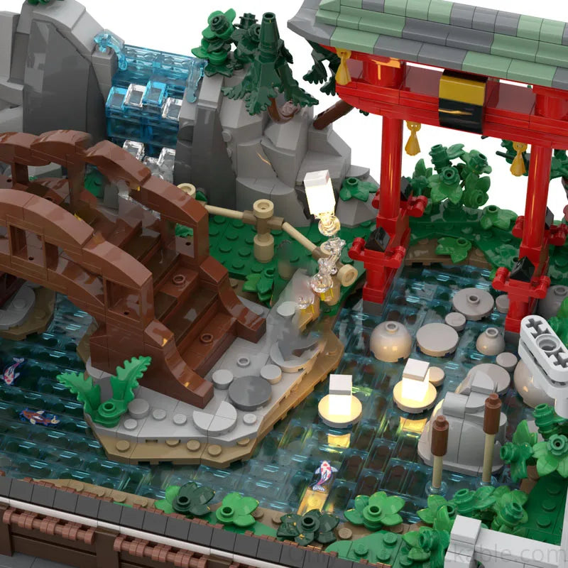 Moc Building Blocks Chinese style Garden Architecture Technology Module Building Blocks Festival Gift Children's Toy DIY Set