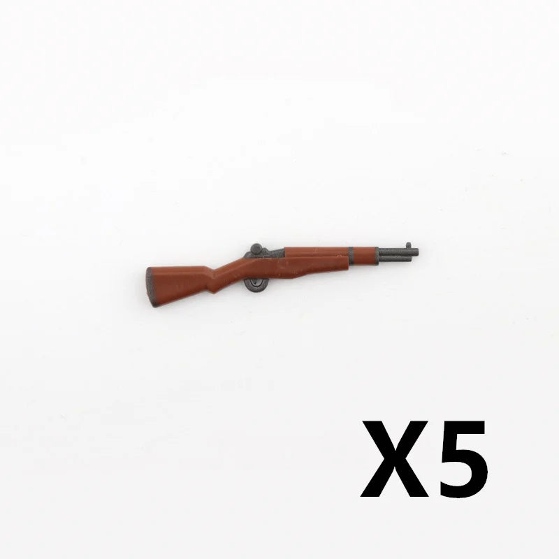 5/10 WW2 Soldier Weapons Building Block Two-color Printing Machine Rifle Submachine Sniper Guns Military Accessories Bricks C238 - CADA BRICKS®