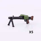 5/10 WW2 Soldier Weapons Building Block Two-color Printing Machine Rifle Submachine Sniper Guns Military Accessories Bricks C238 - CADA BRICKS®