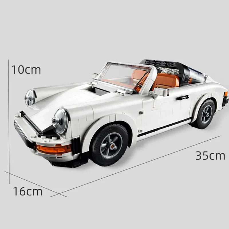 1458 TEILE neues weißes Supersportwagen Super-Rennwagen Anpassungstechnologie Montage Modellbausteine Kinderspielzeug Geburtstagsgeschenke