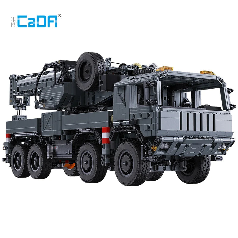 Cada Military RC Engineering Vehicle Truck Crane Building Blocks Control Remoto Rescue Vehicle City Car Bricks Toys Children