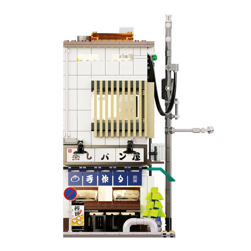 Cada City LED Japanese Steamed Bun House Architecture Building Blocks Friends Shop Figures Bricks Toys cherry blossom Kids Gifts - CADA BRICKS®