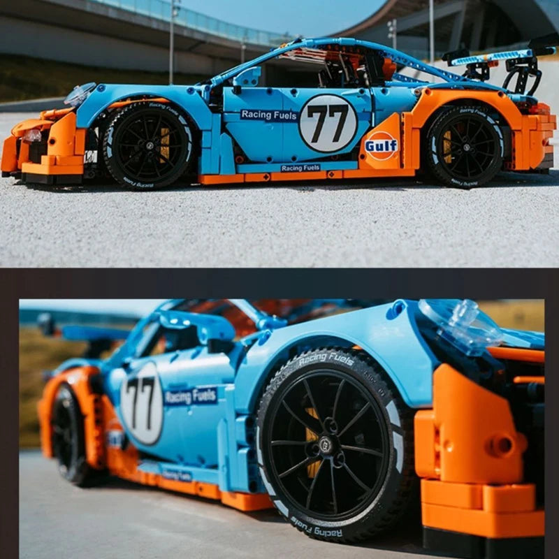 New RSR Classic Super Racing Cars Model Sports Car Model Bricks Vehicle Sets Technical Blocks Toys for Kids Children Adult Gifts