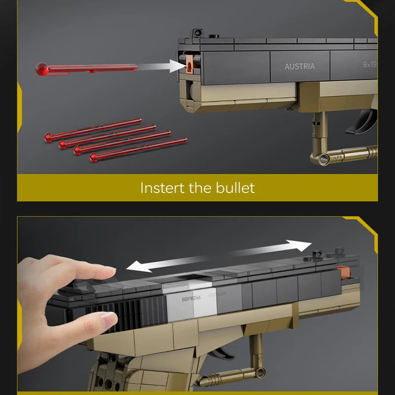 Cada SWAT Military WW2 Weapon Spear Building Blocks Compatible City Police For Pistol GUN Blocks Toys Bullet for Boys Gifts