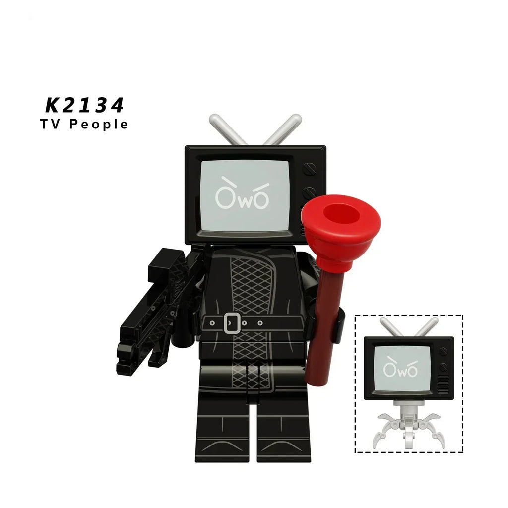 New KDL SWAT Skibidi Toilet Man Figures Anime Block Toys TvMan Titan Cameraman Speakerman Bricks Model Toy For Kid Birthday Gift - CADA BRICKS®