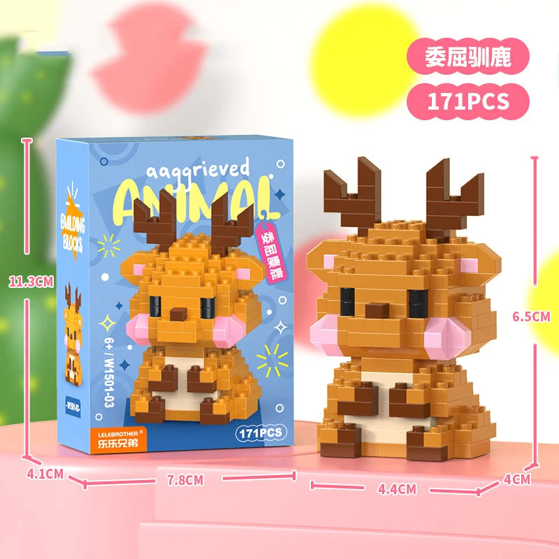 Adults Animals Micro Particle Building Blocks Toy for Children 6 to 12 Years Old Boy Birthday Gift Dog Cat Mini Bricks Girl Toys - CADA BRICKS®