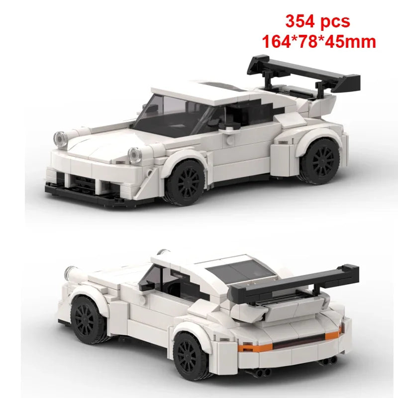 Moc Speed Champion Technical Car City Vehicle Racing Car Building Blocks Sports Car Garage Carro Rennau Voiture Creative Toys - CADA BRICKS®