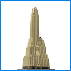 MOC Bouwstenen Steden Servicegebouw Wolkenkrabber Modulair Architectonisch Model Doe-Het-Zelf Bakstenen Stedelijk Landschap Samenstellen Speelgoed