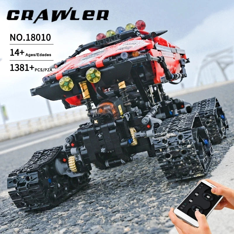 MOULD KING 18010 High-Tech Car Building Toys MOC RC Polar Exploer Model Truck Assembly Bricks Toys For Kids DIY Christmas Gifts