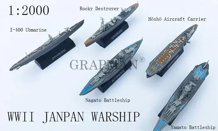 1/2000 Plastic Assemble Warship Cruiser Destroyer Submarine Model Kit WWII Yamato USS Model Ship Puzzle Military Toys For Boys