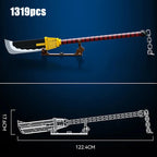 Samurai Sword Building Blocks Ninja Blade Katana Japanese Anime Butterfly Nichirin Knife Bricks MOC Children Toys for Adult Gift - CADA BRICKS®