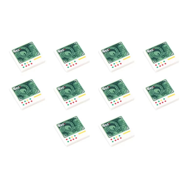 City Printed Accessories Building Blocks Computer Controller Monitor Keyboard Dashboard Mobile Phone Radio Mini Bricks Kids Toys - CADA BRICKS®