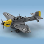 Technische Moc Steentjes Militair Model Ju 87 Stuka Jachtvliegtuig Modulaire Bouwstenen Cadeaus Speelgoed Voor Kinderen Doe-Het-Zelf Sets Om Te Monteren
