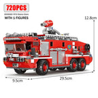 Simulation City Firefighter Rescue Engineering Vehicle Movable Building Block Fire Trucks Model Kit Childrens Assembled Toy Gift - CADA BRICKS®