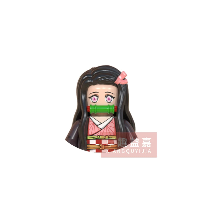 WM blocks 6116 6137 6138 Demon Slayer Tanjirou Nezuko Inosuke Zenitsu Giyuu Rengoku Uzui Tengen anime bricks building blocks