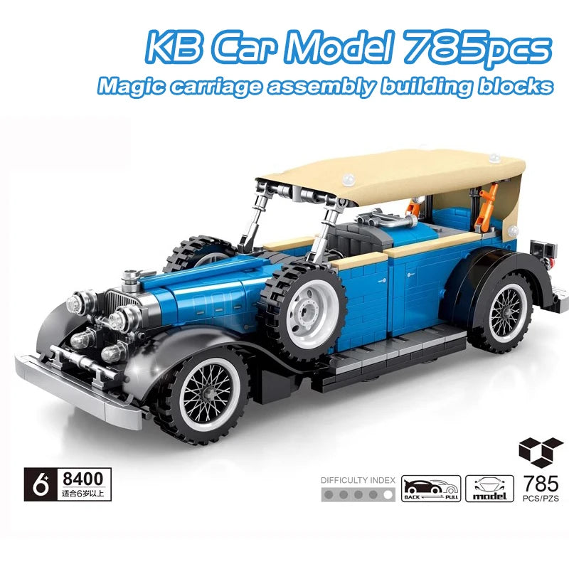 771pcs High-Tech Series Retro Caterham 620R Building Blocks Vintage Car Model Technical Bricks Toys For Boys Children Gifts