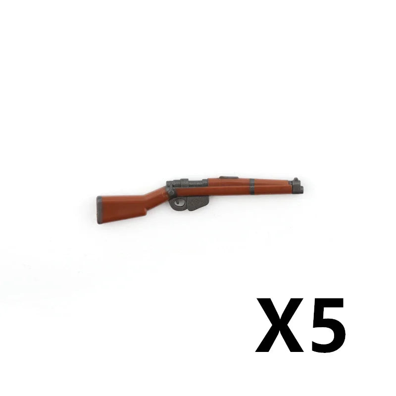 5/10 WW2 Soldier Weapons Building Block Two-color Printing Machine Rifle Submachine Sniper Guns Military Accessories Bricks C238 - CADA BRICKS®