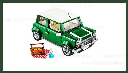 1077PCS Cooper Cars Model Classic Technical Building Blocks Sets Compatible With 10242 Educational Toys Birthday Christmas Gifts