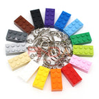 10Pcs MOC 2x4  Key Chain  Building Blocks Creative Gift  with MOC Brick Keychain Bricks Plate Compatible - CADA BRICKS®