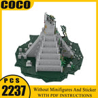 Castle Moc Byggeklosser Maya Tempel Modell Teknologi Murstein DIY Montering Magisk Gammel Gateutsikt Leker Gaver