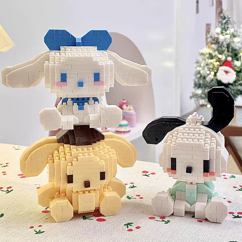 KEEPPLEY Sanrio Anime Hello Kitty My Melody Cinnamoroll Pompompurin Kuromi Building Blocks Girl Kid Holiday Christmas Gift - CADA BRICKS®
