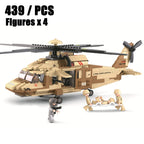 2024 Sluban WW2 Military Russia Air Weapon Mi-24 Attack Helicopters Hind Model Building Blocks Classics Fighter Bricks Plane Toy