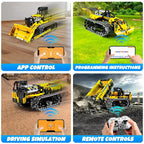 542pcs 3 in 1 Remote Control Programming Truck/Bulldozer Building Blocks Stem Kits for Kids Age 8-10 Educational Toys Boys Gifts - CADA BRICKS®