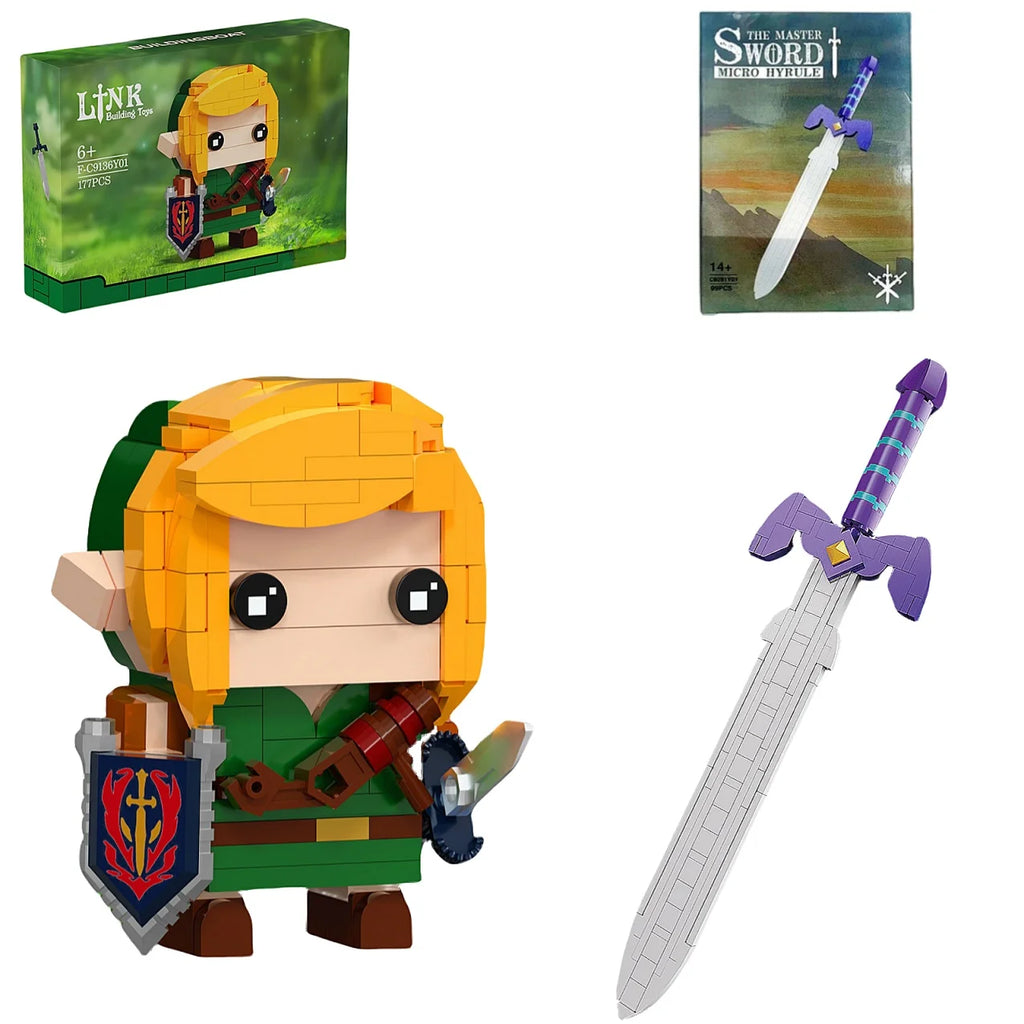 NEW Zeldaed Link Master Sword And Shield Building Block Set Cartoon Games Action Figure Brick Model Toys for Kids.(276PCS - CADA BRICKS®
