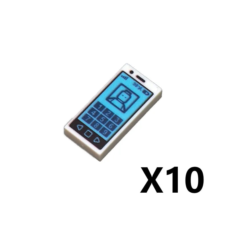 City Printed Accessories Building Blocks Computer Controller Monitor Keyboard Dashboard Mobile Phone Radio Mini Bricks Kids Toys - CADA BRICKS®