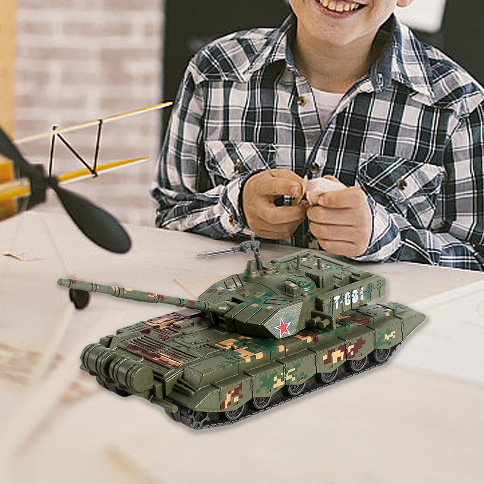 1/72 Scale Pretend Toy Souvenir Miniature Tank Building Military Model Tank Model Kit For Kids Children Boys Collection Boy Gift
