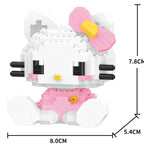 KEEPPLEY Sanrio Anime Hello Kitty My Melody Cinnamoroll Pompompurin Kuromi Building Blocks Girl Kid Holiday Christmas Gift - CADA BRICKS®