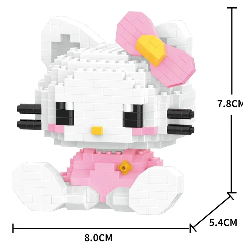 KEEPPLEY Sanrio Anime Hello Kitty My Melody Cinnamoroll Pompompurin Kuromi Building Blocks Girl Kid Holiday Christmas Gift - CADA BRICKS®
