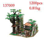 Spot MOC-134494 128617 137009 139581 etc. Medieval building houses Small particle assembly building blocks educational toy model