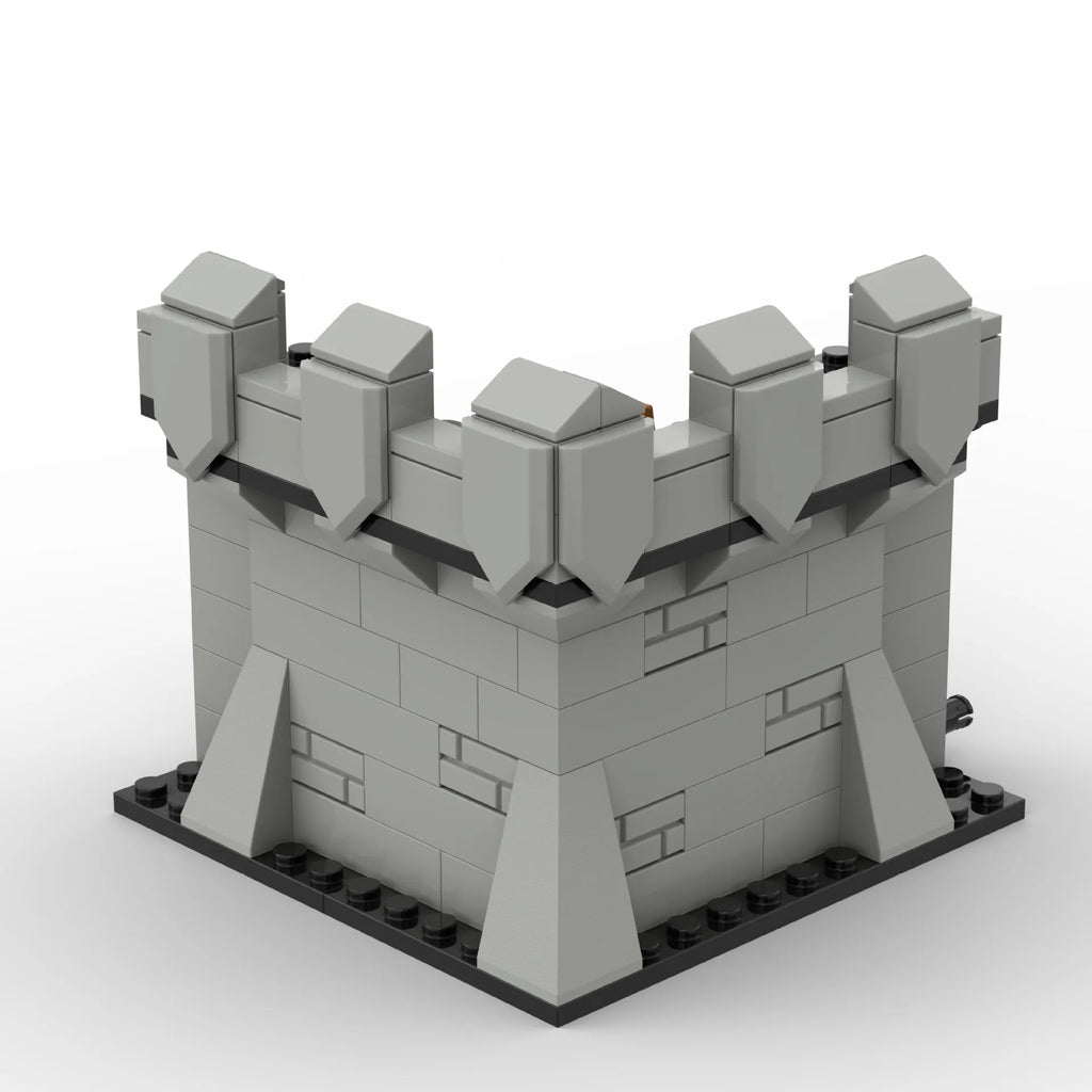 Blocs de construction de tour de château médiéval DIY modèle de forteresse de mur de ville ancienne architecture historique kits pour enfants et adultes