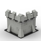 Blocs de construction de tour de château médiéval DIY modèle de forteresse de mur de ville ancienne architecture historique kits pour enfants et adultes