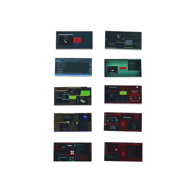 City Printed Accessories Building Blocks Computer Controller Monitor Keyboard Dashboard Mobile Phone Radio Mini Bricks Kids Toys - CADA BRICKS®