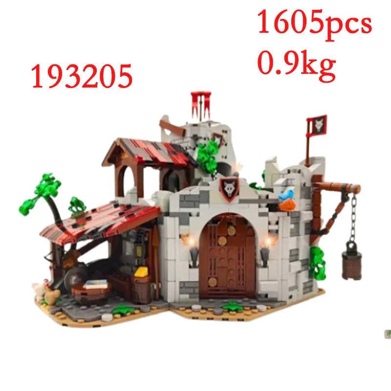 Spot MOC-134494 128617 137009 139581 etc. Medieval building houses Small particle assembly building blocks educational toy model