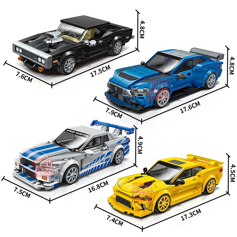 SEMBO BLOCK City Famous Technical Sports Car Supercar Model Assembly Building Block Classic Speed Vehicle Bricks Boy Toys Gifts