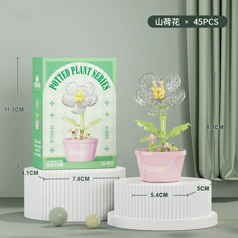 Bouquet Flower Mini Diy Building Block Toys for Children Bricks Blocks for Adults Constructor Micro Bricks Construction Set Gift - CADA BRICKS®