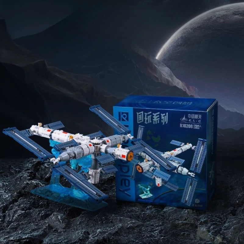 Keeppley Building Block Tiangong Manned Space Station Assembly Model Space Decoration Children's Toy  Birthday Gift