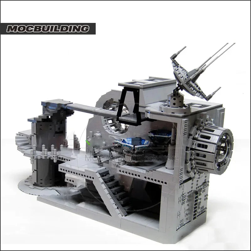 Space Battle Station MOC Building Blocks Movie Diorama Base Architecture Technology Bricks Collection Model Toys Xmas Gifts