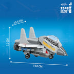 KNEW BUILT Fighter Jet Mini Building Block Toy Set for Kids Boy Adult Beginner Military Plane Airplane Pirate Transporter Brick